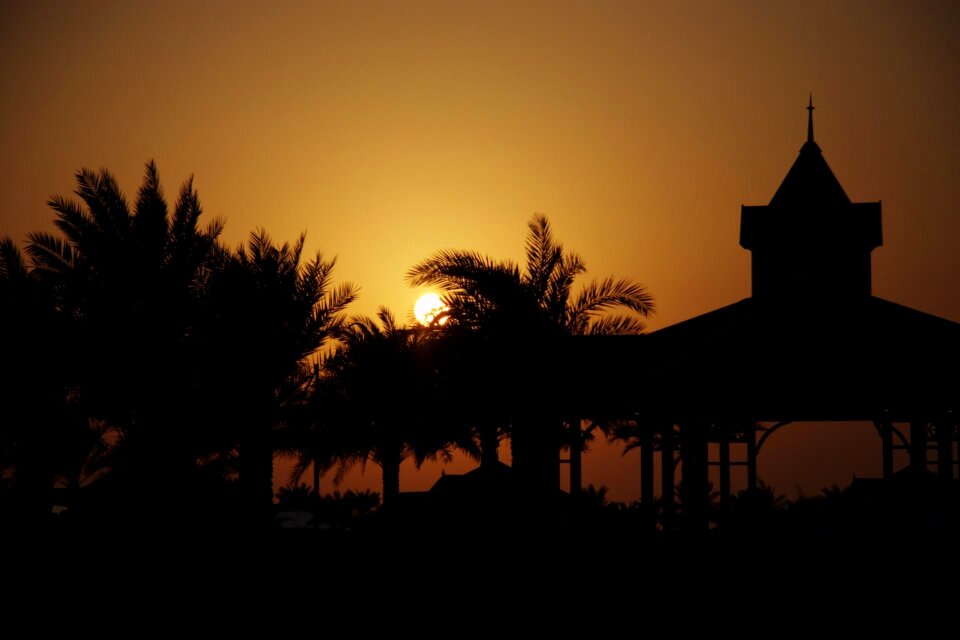 Evening sky beach mood
