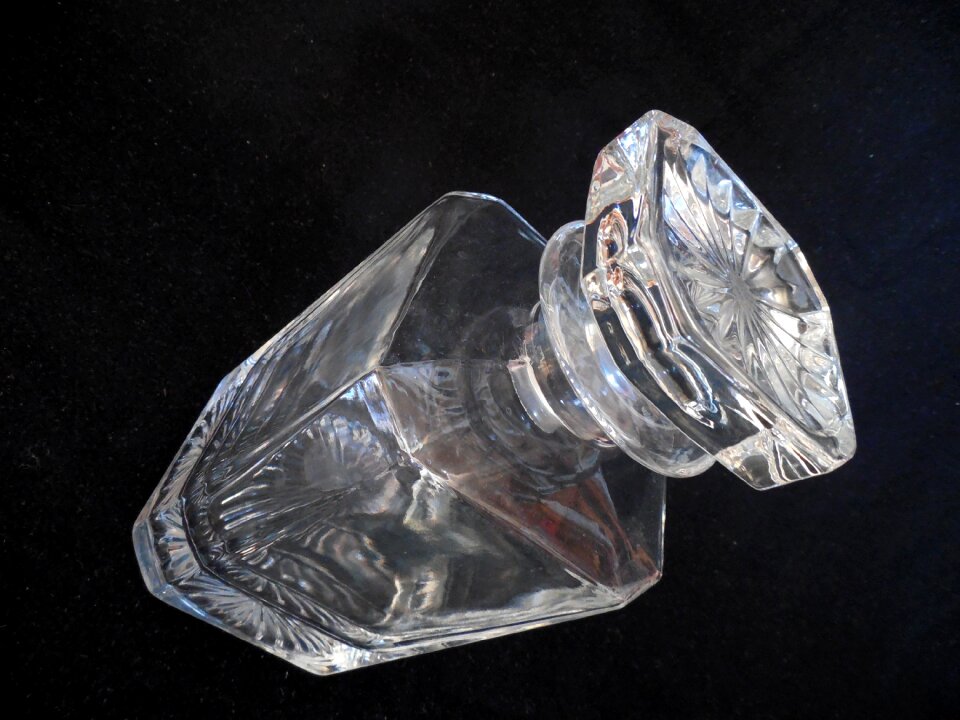 Bottle whiskey glass