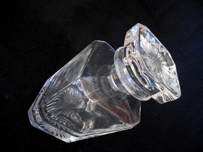 Bottle whiskey glass