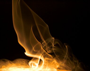 Black backdrop fire
