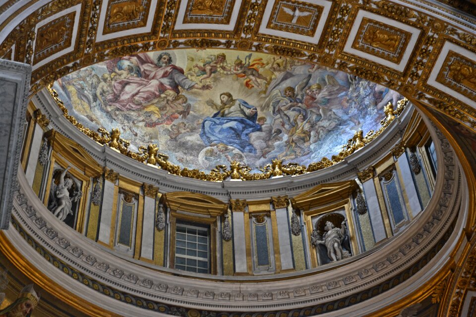 St peter's basilica cover fresco rome