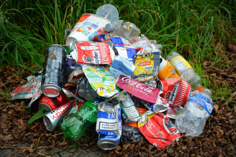 Garbage cans illegal dumping