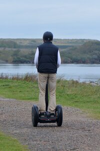 Segway getting there and getting around man photo