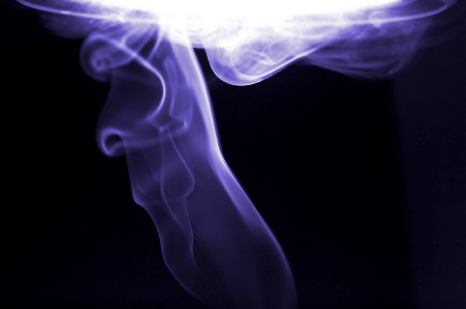 Black backdrop black smoke