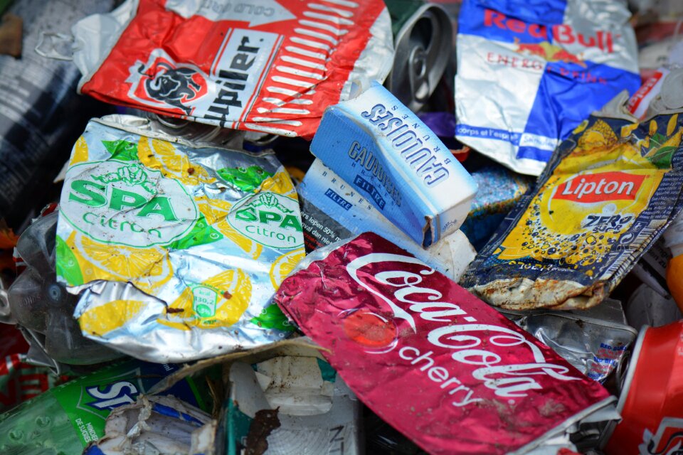 Cans garbage illegal dumping