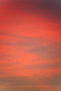 Red sunset climate