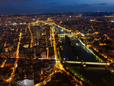 Night romantic bridge photo