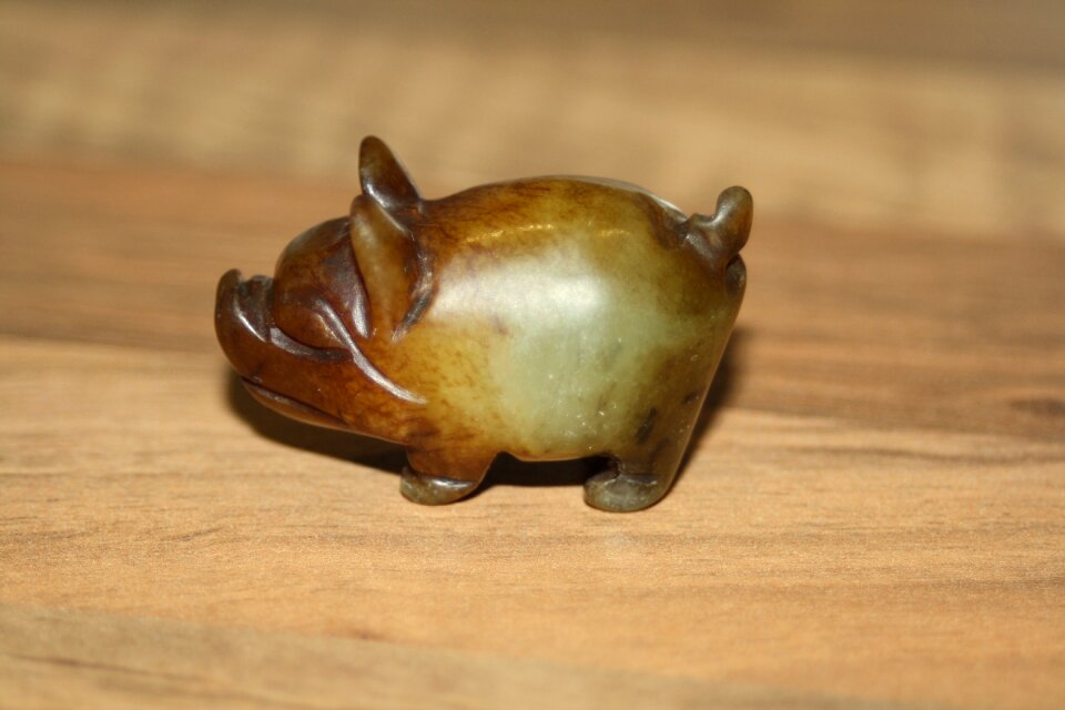 Lucky charm stone lucky pig