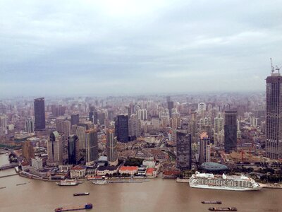 Panorama overlook cloudy day