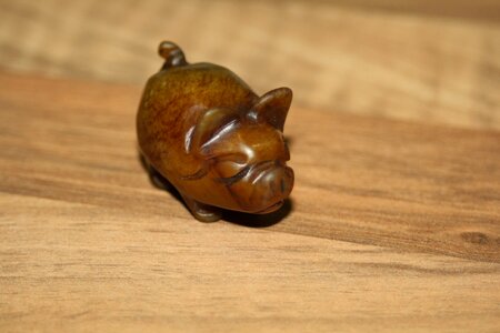 Lucky charm stone lucky pig
