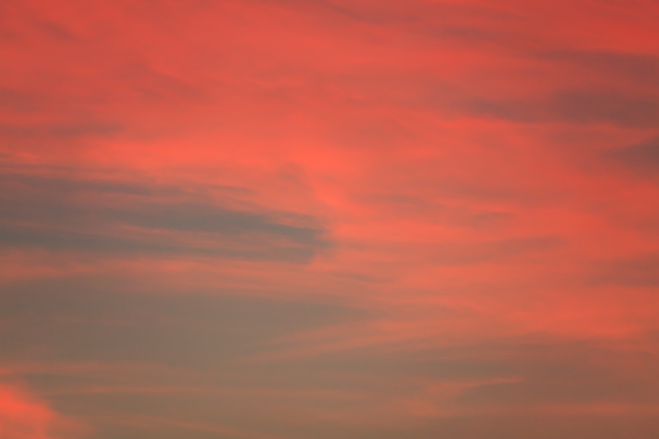 Red sunset climate