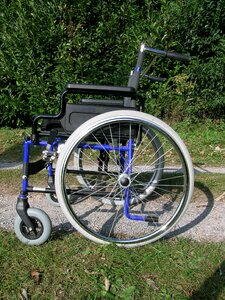 Wheelchair disability aids for disabled people photo