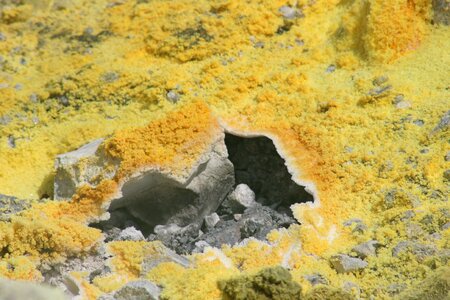 Vulcano volcano yellow