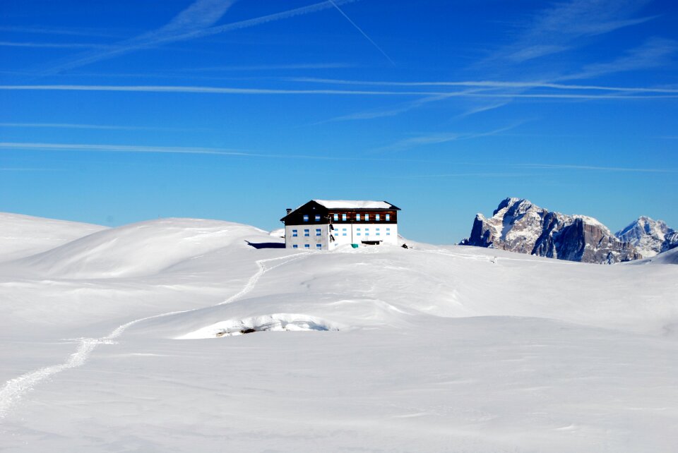 Winter mountain cold
