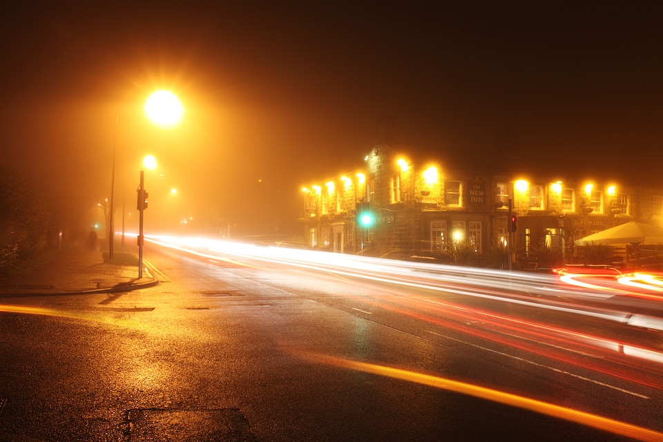Crossing crossroad dark