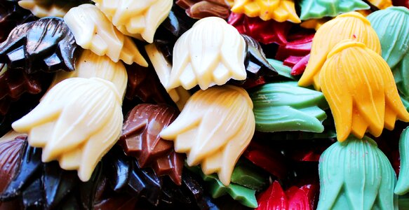 Colorful many candy