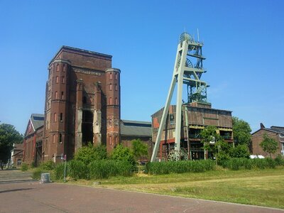 Industrial plant industrial heritage headframe