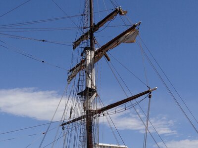 Rigging sailing ship