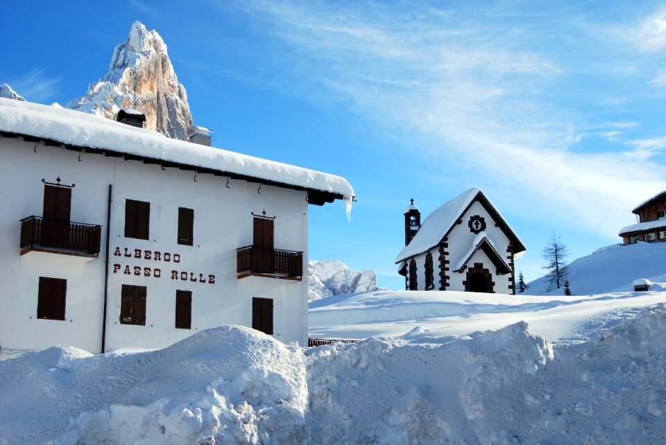 Winter mountain cold