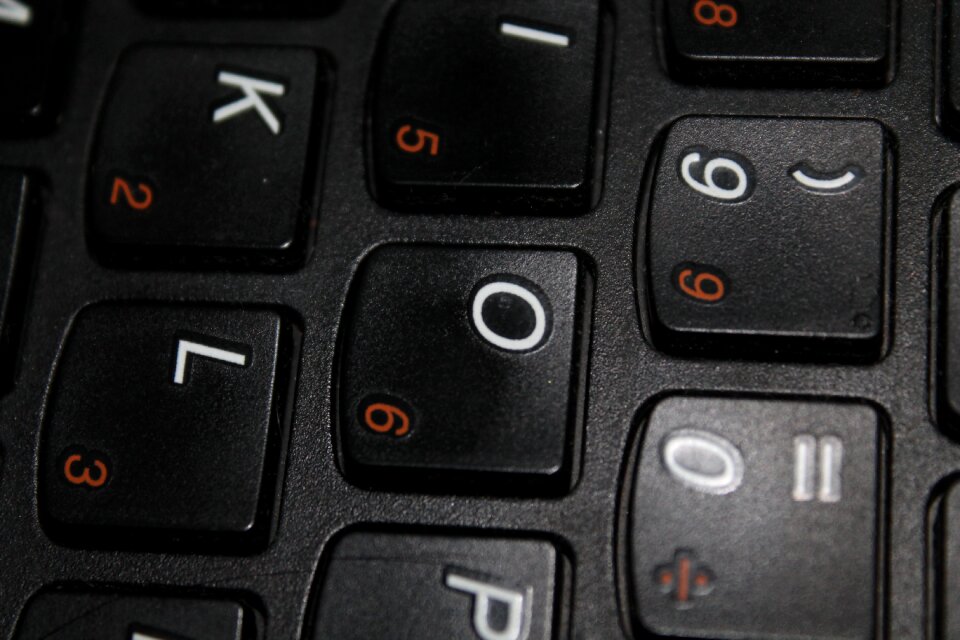 Keyboard letters computer