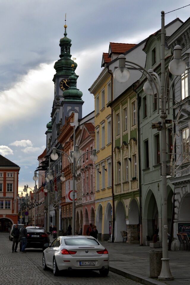 Czech budejovice square building