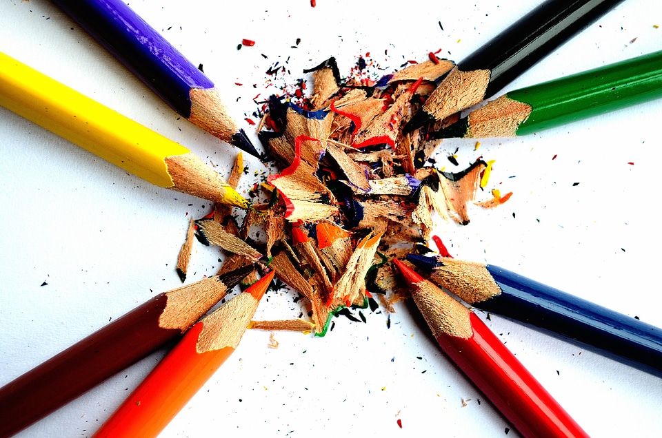 Pencils drawing school