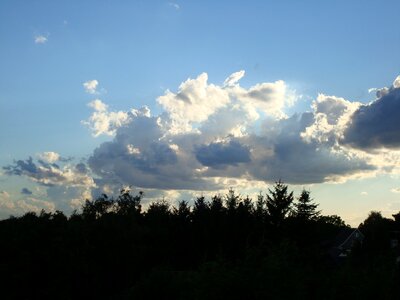 Blue covered sky sun