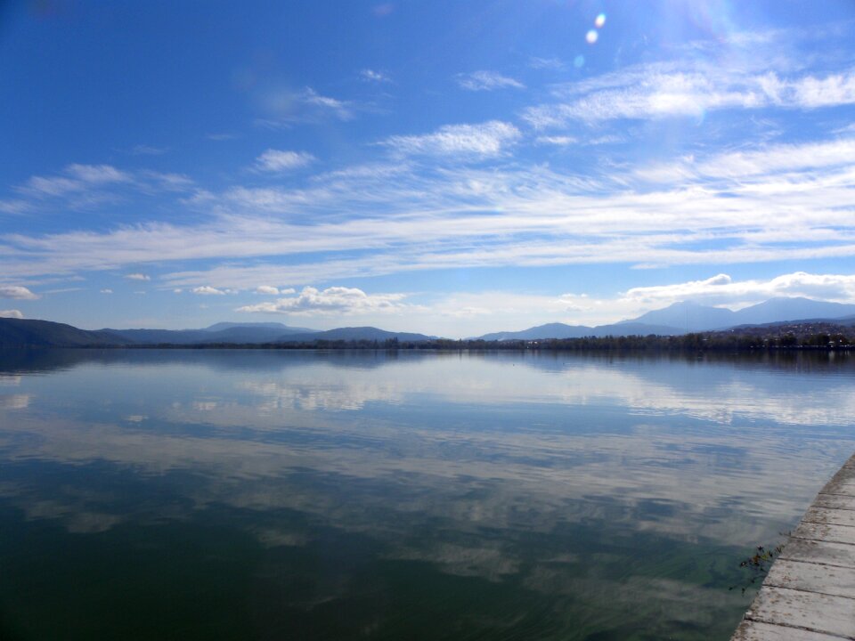 Ioannina water sun