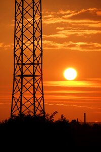 Steel high voltage pylon photo