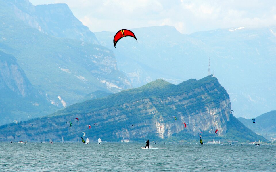 Wind kite kitesurfing