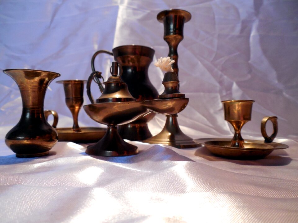 Shiny still life brass
