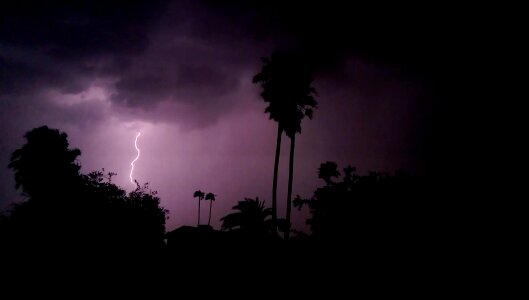 Clouds dark thunder photo