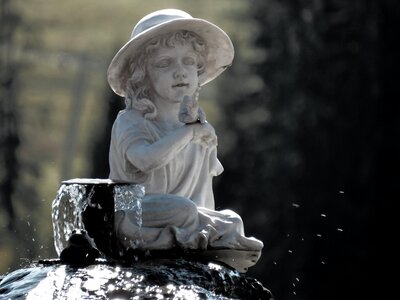 Fountain figure water feature photo