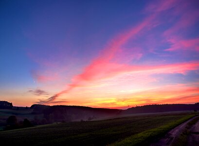 Sunset atmosphere romantic photo