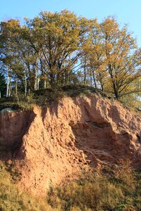 Lime pit cliff slope photo