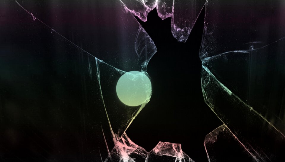 Black ball abstract