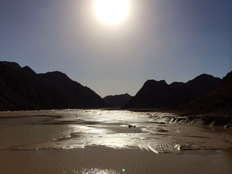 Desert africa sunset