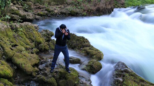 Photography waterfall river