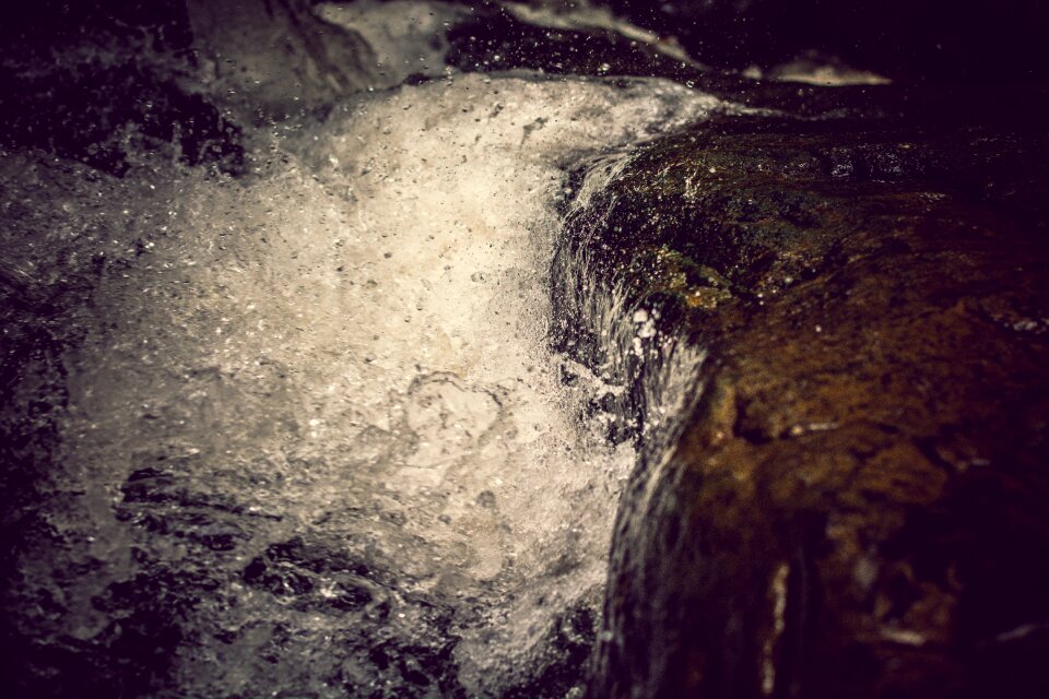 Mountains water waterfall