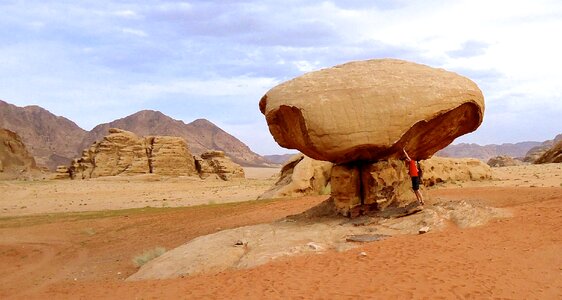 Mushroom desert jordan photo