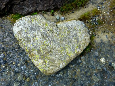 Love nature stone heart photo