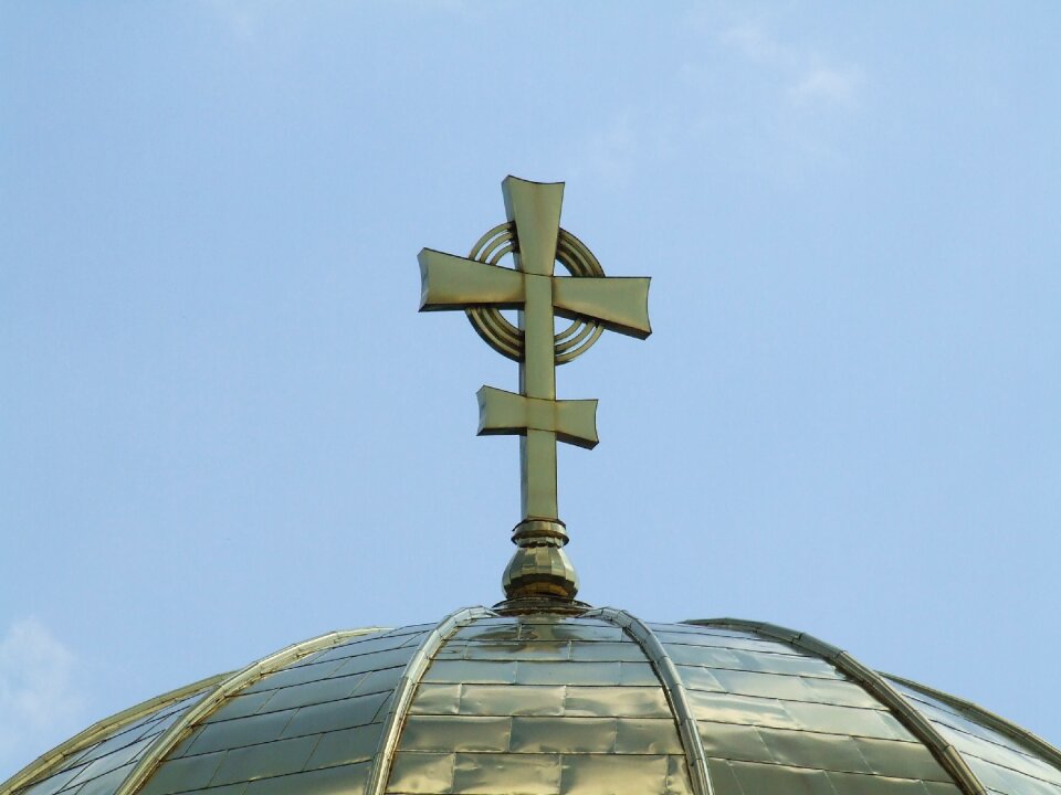 Orthodox church cross