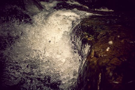 Mountains water rock
