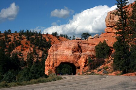 Red mountains nature america