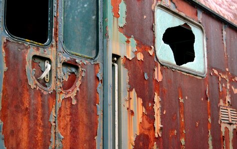 Railway old rusted photo