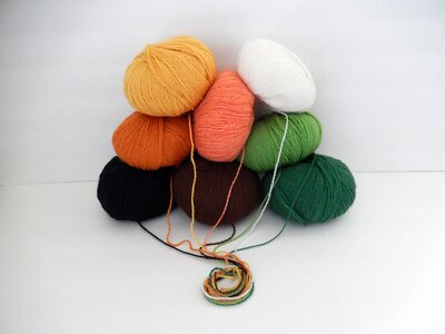 Crochet knitting fiber photo