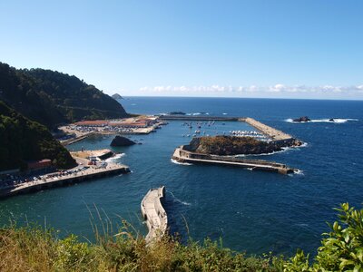 Port cudillero asturias sea photo