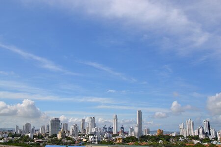 Skyscraper panorama towers photo