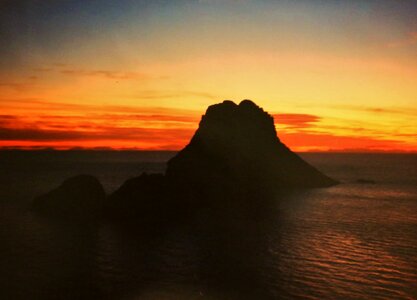 Balearic islands sunset evening sky photo