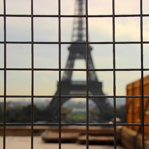 Out of focus tower landmark